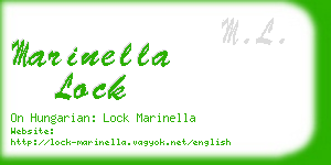marinella lock business card